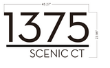 1375 SCENIC CT Metal Backlit Letters