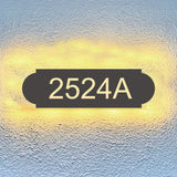 Vintage Light up Address Plaque Horizontal House Number Address Street Number