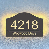 Vintage Address Plaque Classic Design Light Up House Number Address Street Numbers