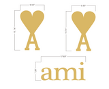 ami logo 3D Metal Letters